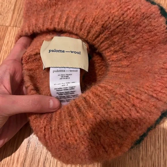 Paloma Wool Tere Orange Beret Hat - Picture 6 of 10